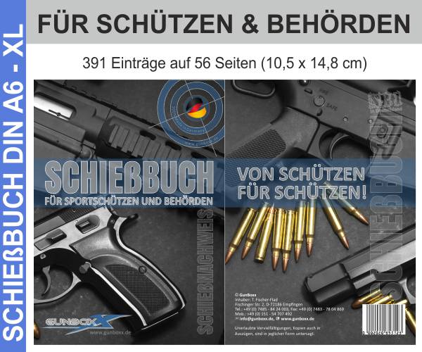 Schießnachweis / Schießbuch Waffen